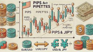 Explanation of pips and pipettes in Forex market movement.